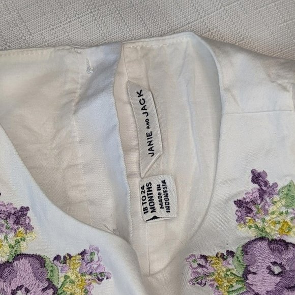 Janie & Jack Embroidered Floral Sleeveless Blouse - Picture 5 of 7